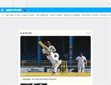 Tablet Screenshot of espncricinfo.com